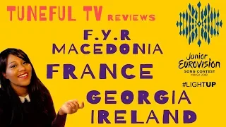 JUNIOR EUROVISION 2018 - F.Y.R MACEDONIA, FRANCE, GEORGIA, IRELAND REACTION