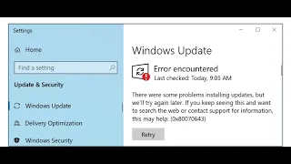 Reparare eroare Windows 10 Update 0x80070643