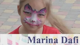 Мастер класс аквагрим "Котенок". Kitty Face Painting