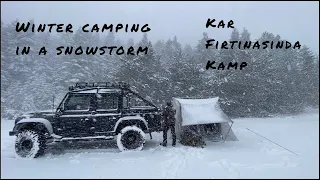 3 Nights Camping in Snow Storm | Winter Camping in a Snowstorm