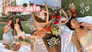 summer picnic date w/ my best friend ♡ *aesthetic pinterest inspired*