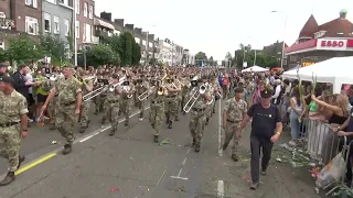 Band of the Brigade of Ghurkas combined with  Band of the Yorkshire Regiment Nijmeegse 4daagse 2023