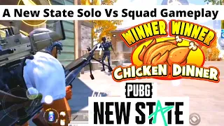 A New State Solo Vs Squad Gameplay | PUBG A New State Gameplay | Noob Player