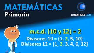 MÁXIMO COMÚN DIVISOR - Concepto