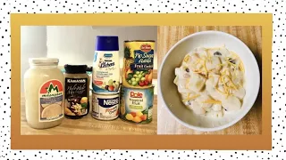 How to make Fruit Salad with Halo Halo mix - Filipino style