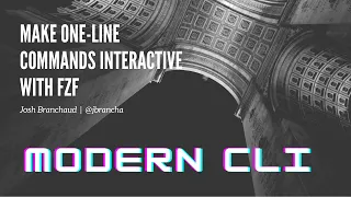 Make One-Line Commands Interactive with fzf | 🖥 Modern CLI