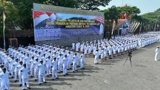 Pelantikan Dan Penyumpahan Siswa Dikmaba TNI-AL 43/2 Ta.2023 Jadi Bintara Petarung Samudra 🇲🇨 Like👍