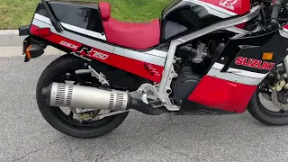 1986 Suzuki GSXR 750 Cold Start