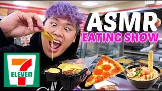 Eating LUNCH at 7-ELEVEN ASMR Mukbang Chili Cheese Nachos (Eating Show) WITH REAL SOUNDS!!!