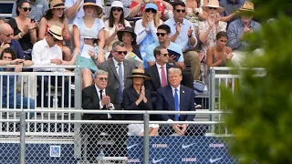 Donald Trump attends youngest son's graduation