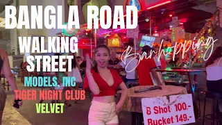 Bangla Road | Walking Street Nightlife | Barhopping | 4K | Phuket Thailand