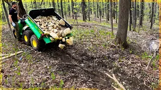 Fixing A Seasonal Mud Bog On A Mountain Bike Trail