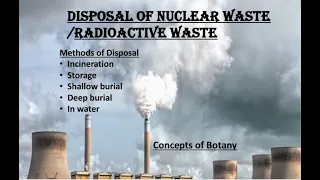 Disposal of Radioactive waste material| Nuclear waste disposal| Radiation pollution| Urdu/Hindi