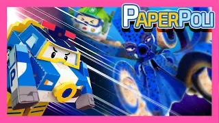 35.Marine Monster of Horror! | Paper POLI [PETOZ] | Robocar Poli Special