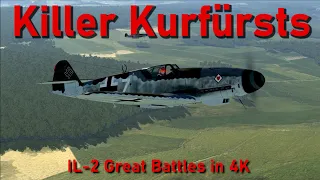 Bf 109 K-4 vs P-51 Mustang on Combat Box - IL2: Great Battles 4k