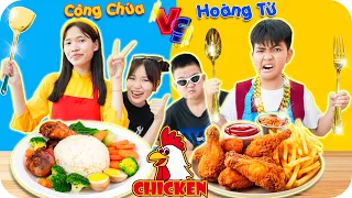 Đại Chiến Nấu Ăn Công Chúa Vs Hoàng Tử ♥ Min Min TV Minh Khoa