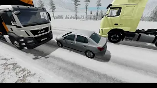 Реалистичние Аварии в beamng drive с видеорегистратора #16