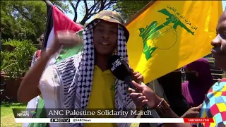 Israel and Hamas conflict I ANC marches and calls for the cessation of violence in the Middle East