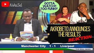 Australian wife reacts to Akrobeto announces results of the English Premier League - REACTION