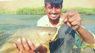 Rahu fishing single hooks fishing Jabardast fish Shikar🎣🎣🎣🎣