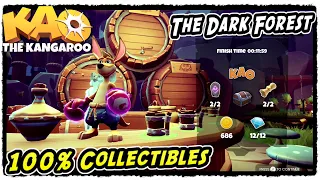 Kao The Kangaroo The Dark Forest All Collectibles (Runes, Crystals, Scrolls, KAO, Chests)