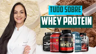 WHEY PROTEIN - Aula completa: Tipos, ações, como usar, efeitos colaterais, contra-indicações, etc.