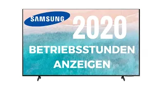 Samsung TV 2020 Betriebsstunden auslesen