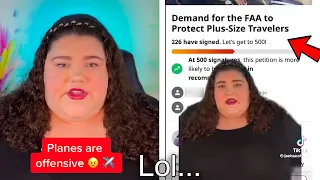 Fat Tiktoker DEMANDS FREE Plane Seats...