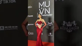 HH Khánh Vân nỗi bật tại thảm đỏ Miss universe 2022
