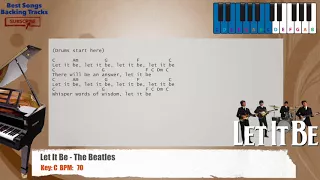 🎹 Let It Be - The Beatles Piano Backing Track with chords and lyrics