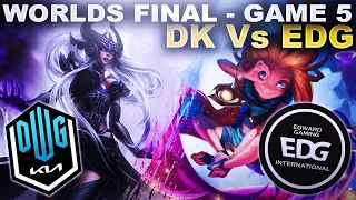 THE DECIDING MATCH! DK Vs EDG - Game 5 - Worlds 2021 Final | League of Legends