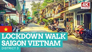 LOCKDOWN WALK in SAIGON Vietnam [NON-STOP] 4K Day+Night