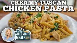 Easy Date Night Meal: Creamy Tuscan Chicken Pasta