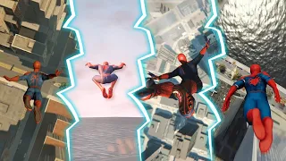 Jumping from the Highest Points in Spider-Man Games (2002 - 2020)