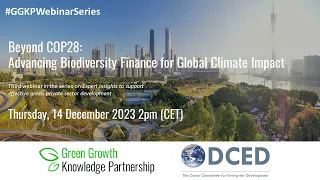 GGKP Webinar: Beyond COP28 - Advancing Biodiversity Finance for Global Climate Impact