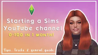 HOW TO START A SIMS YOUTUBE CHANNEL?