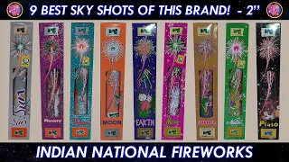 9 Best Sky shots - Indian National Fireworks । Sky shot । crackers video #crackerstesting