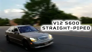 #V12 #S600 STRAIGHT PIPE #F1 Exhaust FLY-BY REVVING, RIDE ALONG.