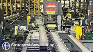 Structural Saw Cutting Mitering, and Bundle Cutting - Alro Steel