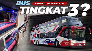 BUS TINGKAT DENGAN SLEEPER TERBANYAK Avante D2 Borlindo Volvo B11R