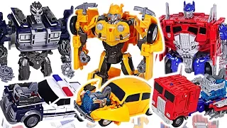 Transformers Movie Bumblebee Energon Igniters Nitro Series Optimus Prime VS Barricade! #DuDuPopTOY