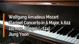 Piano Part - Mozart, Clarinet Concerto in A Major, k.622 - 1st mov. (♩=124)