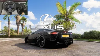 Lexus LFA Forza Horizon 5 | Logitech G920 Steering Wheel Gameplay