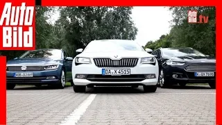 Skoda Superb Combi vs. VW Passat und Ford Mondeo (2015) Vergleich / Review