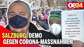 Salzburg: Großdemo gegen Corona-Maßnahmen