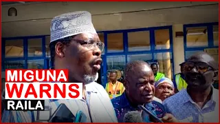 Miguna Warns Raila After Landing In Kisumu | News54