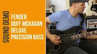 Fender Duff McKagan Deluxe Precision Bass  - Sound Demo (no talking)