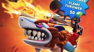 WereShark + Flame Thrower + 50 Gems - Hungry Shark Evolution