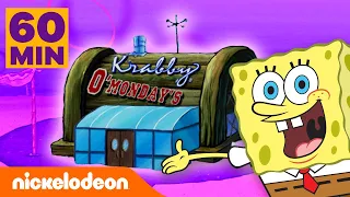 SpongeBob | Krusty Krab Direnovasi Selama 1 Jam! | Nickelodeon Bahasa