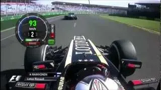 F1 2013 Kimi Raikkönen onboard at Australia (FP2) [PURE SOUND]
